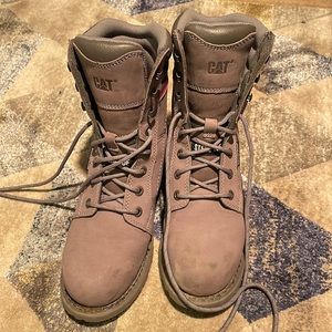 CAT Steel Toe Boots Size 7
